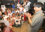 Hernán VanegasA cada uno y a todos los aplaudió el cuentista e ilustrador.