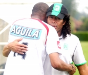Róbinson Sáenz Agustín Julio recibe con alegría y motivación todas las enseñazas de Higuita.