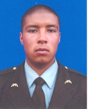 Patrullero Luis Díaz Chaucane.