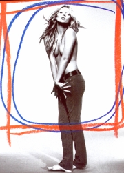 Según los cálculos del estudio, Kate Moss también tiene su espacio entre las medidas perfectas.