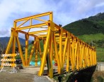 Esta fotografía del puente la compartió en Twitter el secretario de infraestructura de Antioquia, Rafael Nanclares, a finales de octubre. FOTO @RafaelNanclares 