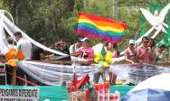 La marcha del orgullo gay finalizó en el sector de Barbacoas, como es tradición cada año. FOTO RÓBINSON SÁENZ