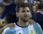 Messi llora al fallar penalti ante Chile 