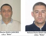 Así fueron reseñados en la Lista Clinton, en noviembre de 2014, los hermanos Isaza Sánchez. FOTO: CORTESÍA DEL DEPARTAMENTO DEL TESORO.
