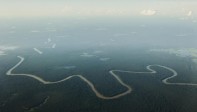 Afluente del río Solimoes, uno de los principales del Amazonas, en la reserva natural Mamiraua cerca A Tefe, Brasil . FOTO Reuters