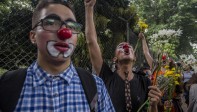 Los jóvenes fueron los protagonistas principales en las manifestaciones. Foto Santiago Mesa