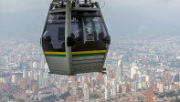 Medellín cuenta ahora con 14.7 kilómetros de cables aéreos. Foto Juan Antonio Sánchez. Foto Juan Antonio Sánchez