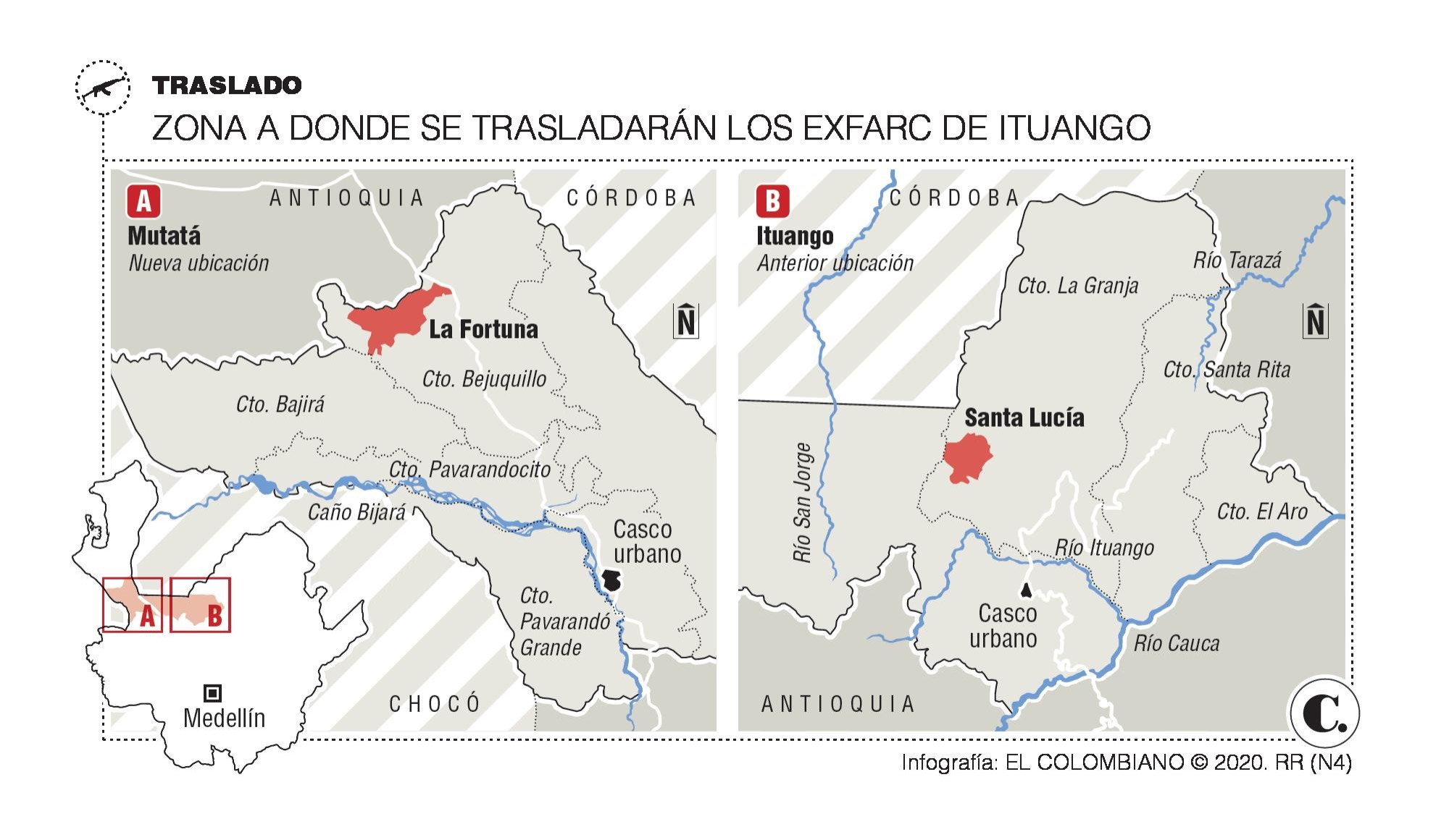 ExFarc que están en Ituango ya tienen destino, ¿es más seguro?