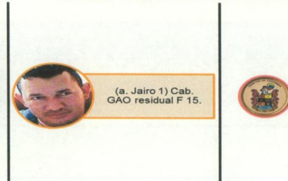 John Jairo ortiz “Jairo 1” (Gao residual Sur). Hace parte de las disidencias del frente 15 de las Farc. Su rol en el actual grupo es político. Es un Objetivo Militar de Interés Nacional.