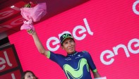 El boyacense Nairo Quintana logró su segundo podio en su segunda participación en el Giro. En 2014 fue campeón. FOTO AFP