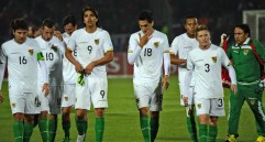El seleccionado boliviano clasificó como segunda del Grupo A, pese a la goleada 0-5 con Chile. FOTO AFP