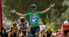 Alejandro Valverde, a sus 38 años, demuestra gran poderío. FOTO EFE