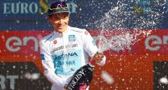 El colombiano Miguel Ángel López se coronó como mejor joven del Giro de Italia 2019. Foto: AFP