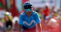 La Camperona le cae bien Nairo, hace dos años se montó en el liderato de la Vuelta. Ayer le sacó segundos a rivales. FOTO AFP