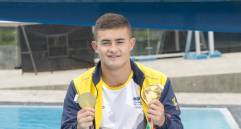 Daniel Restrepo, doble medallista en los Juegos Olímpicos de la Juventud 2018. FOTO ARCHIVO