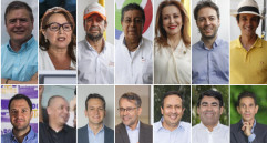 Los candidatos Juan Carlos Vélez, Gemma Mejía, Jesús Aníbal Echeverri, Jairo Herrán, Beatriz Rave, Daniel Quintero, Víctor Correa, Juan David Valderrama, Jorge Gutiérrez, Alfredo Ramos, Jesús Ramírez, Santiago Gómez, César Hernández y Luis Guillermo Hoyos. FOTO: Archivo