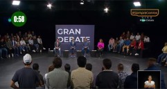 Segunda ronda de debate de candidatos a la alcaldía de Medellín. FOTO: Captura de pantalla Telemedellín. 