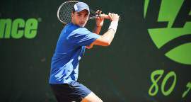 Builes, Benítez y López celebran sus puntos ATP | Tomás Builes es uno de los jóvenes que logró su primer punto, y anoche jugaba con el pereirano Felipe Escobar. FOTO CORTESÍA
