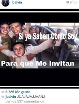 Luego siguió Balvin. FOTO Colprensa (El Universal)