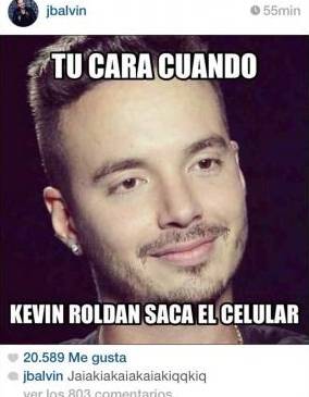 Este fue el primer mensaje que escribió J Balvin.FOTO Colprensa (El Universal)