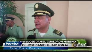 El Ministro de Defensa calificó de demencial la acción terrorista contra la vivienda del coronel José Daniel Gualdrón (foto). Foto Policía Nacional