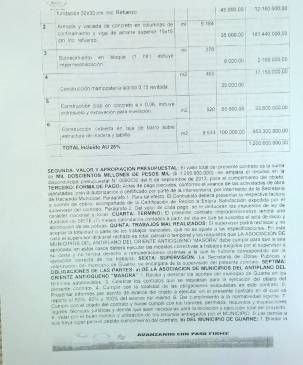 Este es el contrato suscrito entre Masora y Guarne. Son $1.200 millones de pesos para mejoramientos de vivienda.