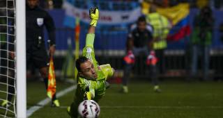 El portero colombiano David Ospina fue el arquero menos vencido en la Copa América. Foto archivo