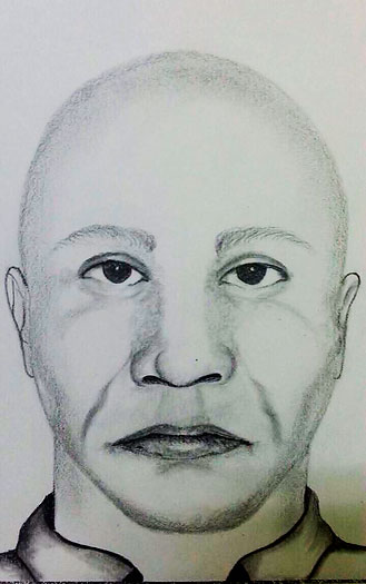 Retrato hablado elaborado por la Policía de Cali del padre de la menor de 11 años que iba a ser usada como ‘mula’. FOTO CORTESÍA POLICÍA NACIONAL 