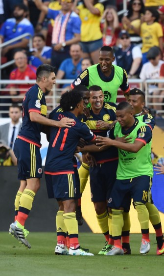Colombia se impuso ante el anfitrión, Estados Unidos, en el partido inaugural de la Copa América Centenario. FOTO AFP