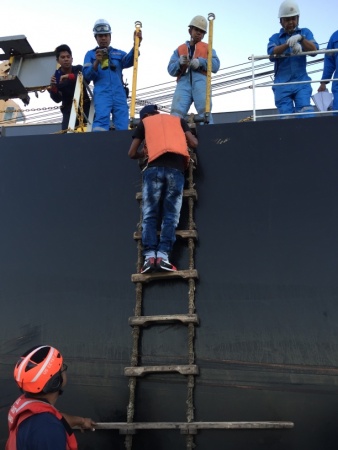 El náufrago fue descubierto y rescatado por el Nikkei Verde. Video Cortesía Guardia Costera Estadounidense 