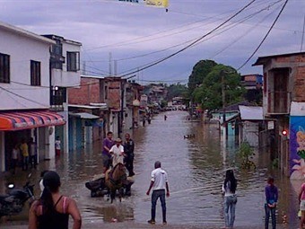 Las lluvias en el departamento de Putumayo ya dejan cerca de 9000 damnificados. FOTO COLPRENSA