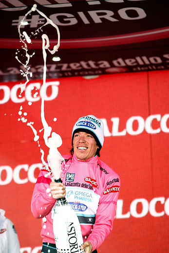 El 25 de mayo de 2014 llegó al liderato del Giro de Italia en la etapa 15. FOTO COLPRENSA 