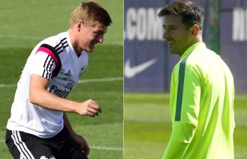 Toni Kroos y Lionel Messi también se enfrentaron en la final de la Copa del Mundo en Brasil. FOTOS AFP Y REUTERS