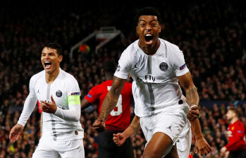 El PSG dio la sorpresa en Inglaterra al vencer al Manchester United. FOTO REUTERS