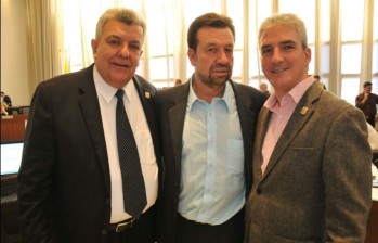De izquierda a derecha: John Jaime Moncada Jaramillo, Jesús Anibal Echeverri Jiménez y Norman Harry Posada. FOTO Cortesía