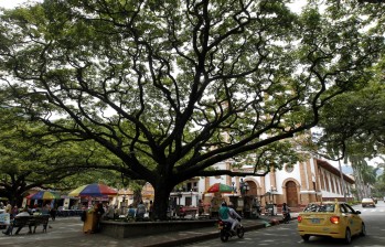 Parque principal de Ciudad Bolívar. FOTO JAIME PÉREZ