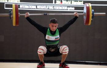 El antioqueño Wilder Posada durante la disputa de las medallas en la división 55 kilogramos. FOTO Indeportes