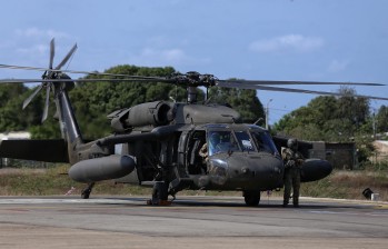 Helicóptero Black Hawk de las fuerzas militares. FOTO Colprensa