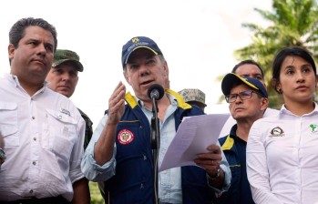 El presidente Santos dijo que desde ayer llegaría la energía al 100 por ciento del territorio de Putumayo. FOTO colprensa