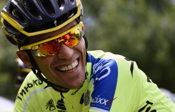 Alberto Contador, exciclista y ahora comentarista de televisión, FOTO ARCHIVO
