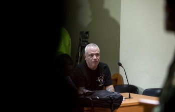 Jhon Jairo Velásquez alias Popeye durante la audiencia de este viernes. Foto: Santiago Mesa Rico