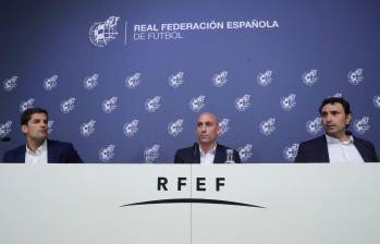 Rueda de prensa donde se anuncia que Luis Enrique Martínez deja el cargo de seleccionador español. Foto: EFE