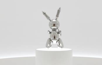 Rabbit (1986) es la segunda de tres versiones que sacó el artista. La pieza está acompañada por un certificado de autenticidad firmado por el autor. Foto: Cortesía Christie’s