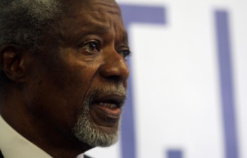 El exsecretario general de la ONU Kofi Annan arribó este jueves a Cuba para una visita de cuatro días. FOTO COLPRENSA