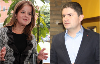 Elsa Noguera y Luis Felipe Henao, exministros de Vivienda. FOTO EL COLOMBIANO