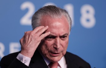 Michel Temer, expresidente de Brasil. Foto: AFP