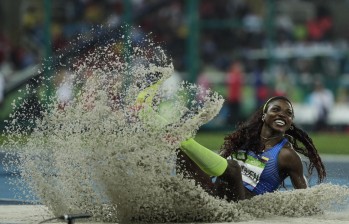 La medallista olímpica antioqueña, Caterine Ibargüen, es una de las principales caras que tendrá el país en los Olímpicos de Tokio. FOTO COLPRENSA 