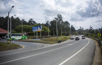 Autopista Medellín - Bogotá a la altura del municipio de Guarne. FOTO CAMILO SUÁREZ
