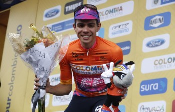 Sergio Higuita, actual campeón del Tour Colombia. Otro escarabajo de exportación. FOTO Manuel Saldarriaga