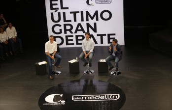Ramos, Quintero y Gómez en el debate. FOTO ESTEBAN VANEGAS